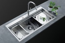 Beépíthető Inox mosogató LUISINA LAB EV36 IL Stainless-steel satin