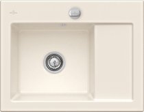 Beépíthető kerámia mosogató Villeroy & Boch Subway 45 Compact left Crema 331202KR