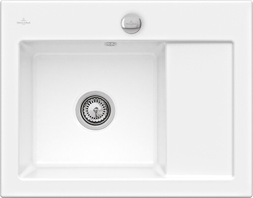 Beépíthető kerámia mosogató Villeroy & Boch Subway 45 Compact left StoneWhite 331202RW