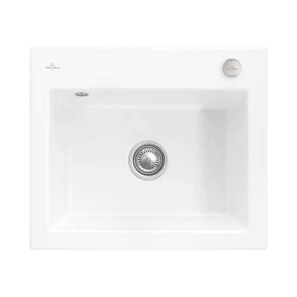 Beépíthető kerámia mosogató Villeroy & Boch Subway 60 S Stone White 330902RW