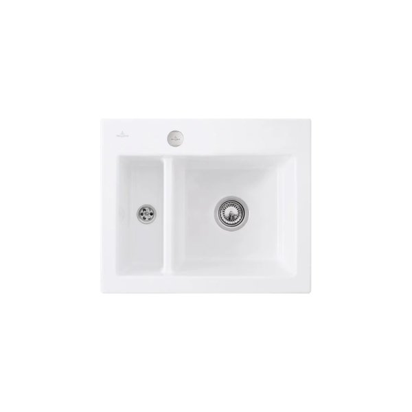 Beépíthető kerámia mosogató Villeroy & Boch Subway 60 XM Stone White 678002RW