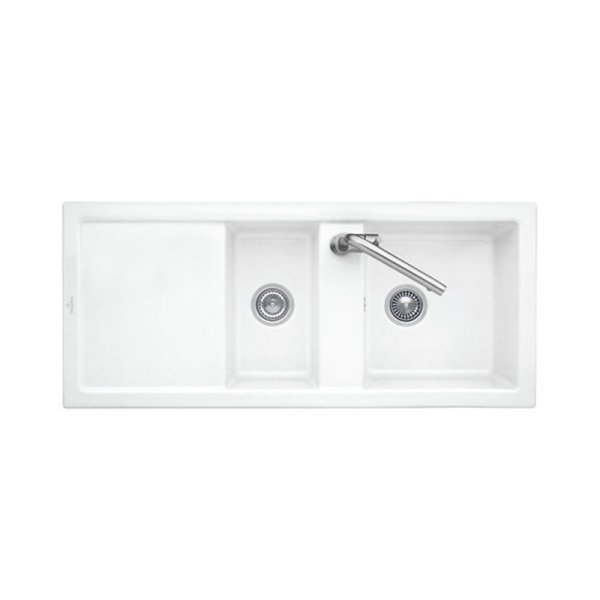 Beépíthető kerámia mosogató Villeroy & Boch Subway 80 White Alpin 672602R1