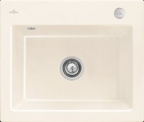 Beépíthető kerámia mosogató Villeroy & Boch Subway 60 S flat Crema 33092FKR