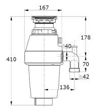 Konyhamalac, konyhai daráló EcoMaster HEAVY DUTY Plus