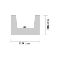 Decosa gerenda DECOSA gerenda Tirol light oak 6x9 cm - 3 m