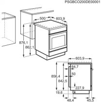 Gáztűzhely Electrolux LKG504000X