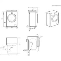 Mosógép elöltöltős keskeny Electrolux EW6SN406WI