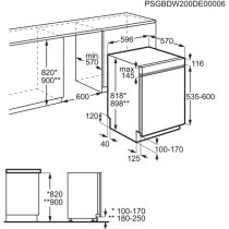 Beépíthető Mosogatógép 60 cm kezelőpaneles Electrolux EEM48300IX