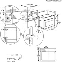 Beéíthető Kompakt Sütő és Mikró egyben Electrolux EVL8E08Z