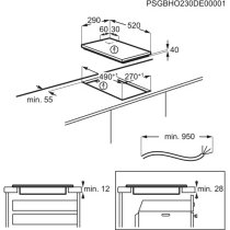 Beépíthető Főzőlap Domino Electrolux LHR3233CK