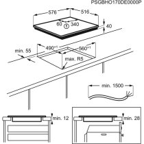 Beépíthető Főzőlap Kerámia Electrolux EHF6240XXK