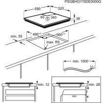 Beépíthető Főzőlap Kerámia Electrolux EHF6241FOK