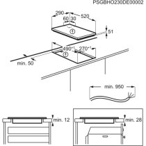 Beépíthető Főzőlap Domino AEG IKB32300CB