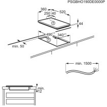 Beépíthető Főzőlap Domino AEG IKE42640KB