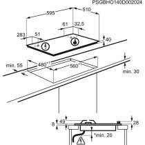 Beépíthető Gázfőzőlap AEG HGB64420SM