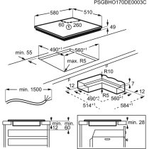 Beépíthető Főzőlap Indukciós AEG IKE64441IB