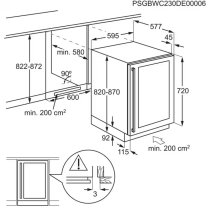 Beépíthető Borhűtő AEG AWUS052B5B