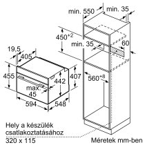 Beépíthető kompakt gőzsütő Bosch CSG656BS2