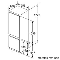 Beépíthető Kombinált Hűtő Bosch KIS87AFE0