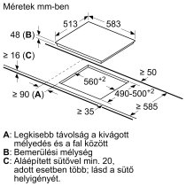 Beépíthető Főzőlap Kerámia Bosch PKE645BA2E