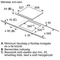 Beépíthető Főzőlap Kerámia Bosch PKM675DP1D