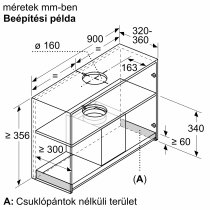 Beépíthető Elszívó Bosch DBB97AM60