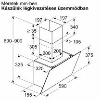 Oldalfali Elszívó Bosch DWK65DK60