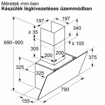 Oldalfali Elszívó Bosch DWK85DK60