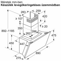 Oldalfali Elszívó Bosch DWK91LT60