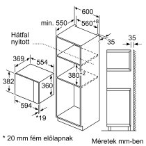 Beépíthető Mikró Bosch BFL553MS0