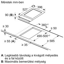 Beépíthető Főzőlap Domino Bosch PKY475FB1E