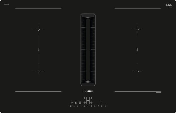 Beépíthető Indukciós főzőlap integrált páraelszívóval Bosch PVQ811F15E