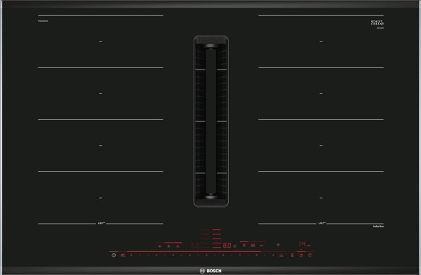 Beépíthető Indukciós főzőlap integrált páraelszívóval Bosch PXX875D67E