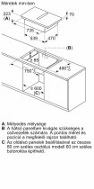 Beépíthető Indukciós főzőlap integrált páraelszívóval Bosch PXX875D67E