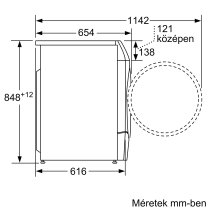 Szabadonálló mosó-szárító gépek Bosch WDU8H542EU