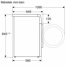 Szabadonálló elöltöltős mosógépek Bosch WGB24410BY