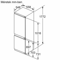 Beépíthető Kombinált Hűtő Neff KI7863DD0