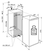 Beépített hűtő BioFresh Professional készülékkel LIEBHERR IRBci 5170