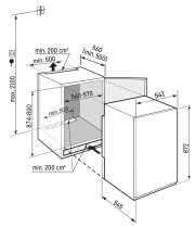 Beépíthető hűtő-fagyasztó szekrény EasyFresh funkcióval LIEBHERR IRSe 3901