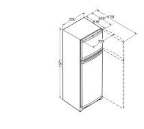 Hűtő-fagyasztó-automata SmartFrost-tal LIEBHERR CTPe 251