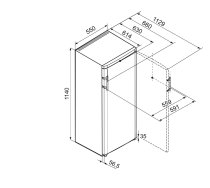 Álló hűtőszekrény LIEBHERR Ke230