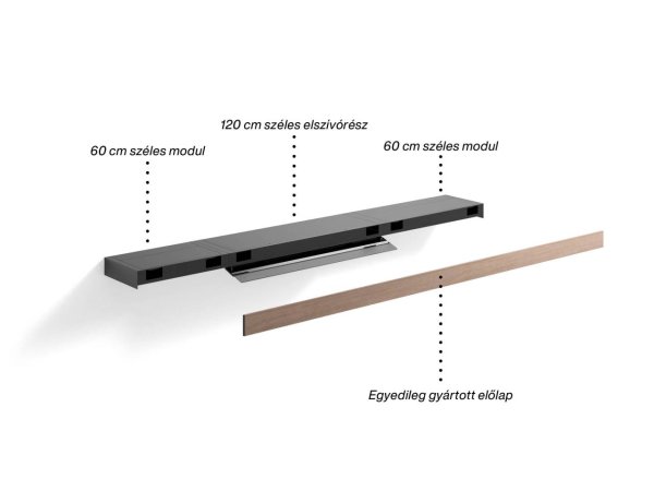 Fali páraelszívók Falmec SHELF CUSTOM 120 cm motor nélkül