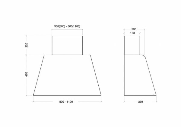 Fali páraelszívók Kdesign K129-110 T500 White