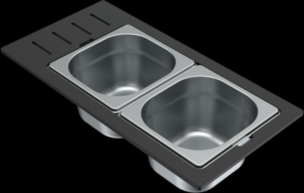 Gyümölcsmosó kosár ELLECI KD012100IN Gourmet szett 1_6 SINTESI inox