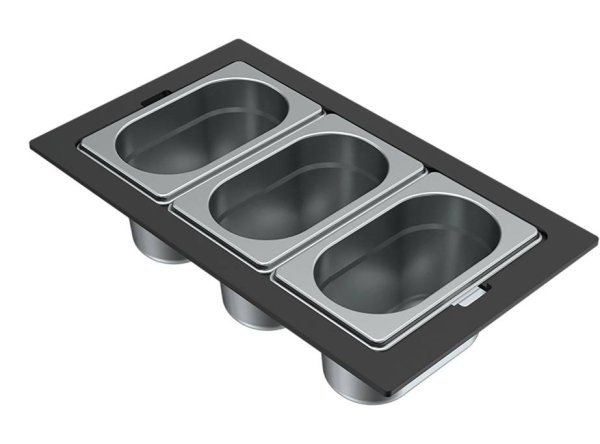 Gyümölcsmosó kosár ELLECI KF033100IN Gourmet szett 1_9 BEST inox