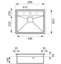 Beépíthető Inox mosogató LUISINA Disco EV81 IL