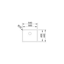 Inox prémium mosogatótálca BLANCO CLARON 500-IF InFino