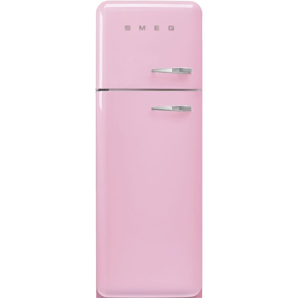 Szabadonálló kombinált hűtő felső mélyhűtővel SMEG FAB30LPK5 pink