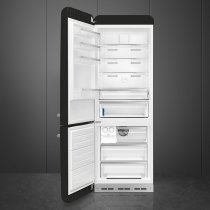 Szabadonálló kombinált hűtő alsó mélyhűtővel SMEG FAB38LBL5 fekete