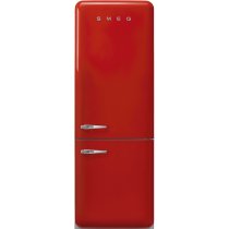 Szabadonálló kombinált hűtő alsó mélyhűtővel SMEG FAB38RRD5 piros